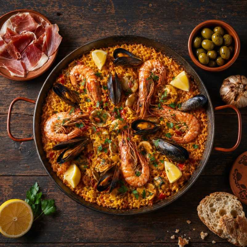Paella van de BBQ