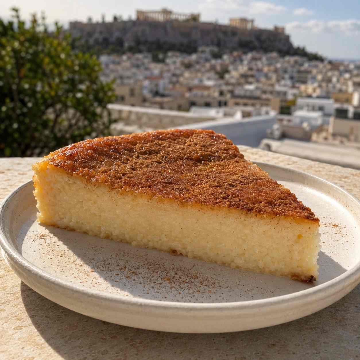 Galatopita met kaneelkorst