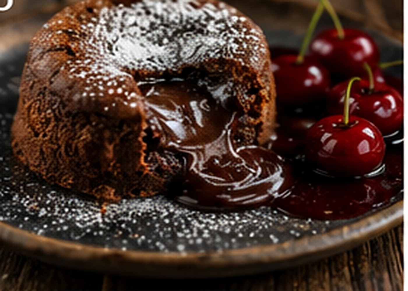 Rookwarme chocoladefondant met bourbonkersen