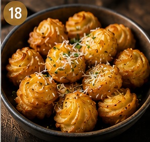 Mini pommes dauphine van de kamado